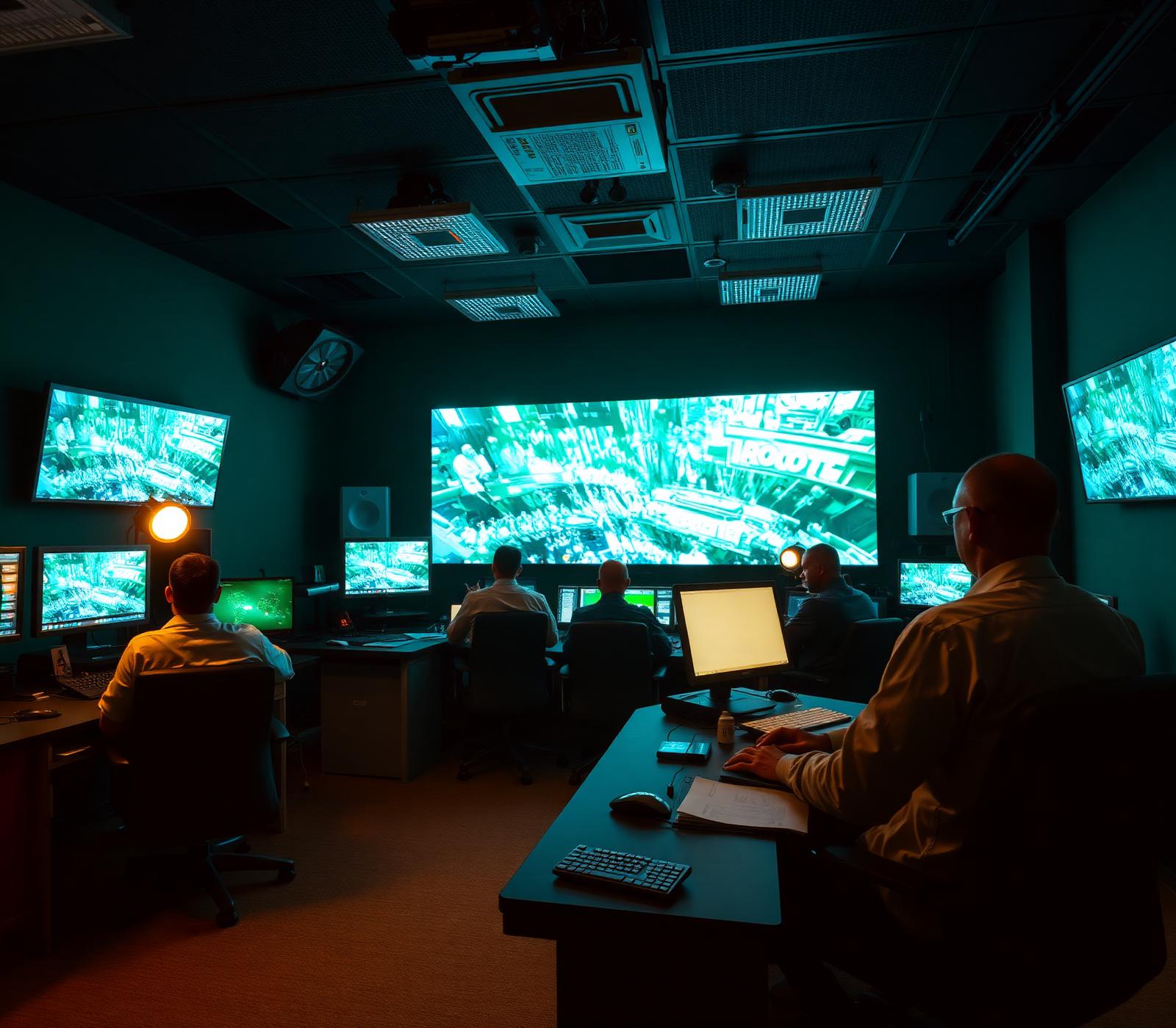 Mahanga TV broadcast control room
